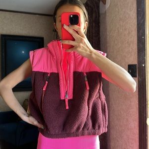 Pink FP zip up vest